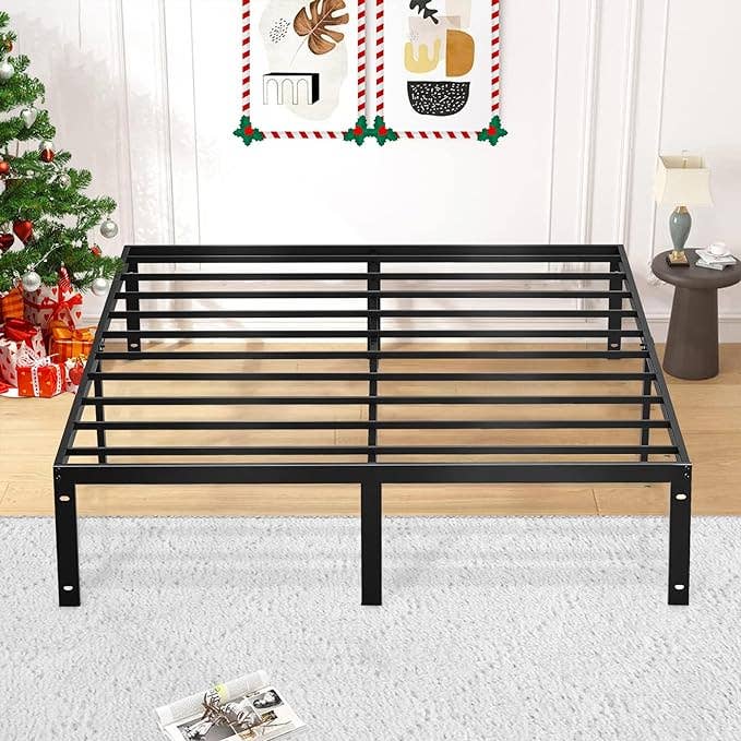 OUVR - Wholesale Bedroom Furniture - Queen Bed Frame, Platform Bed Frame with Headboard, Bed Fram11