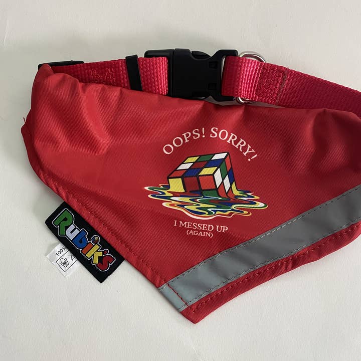Rubik's Pet Collar Bandana - Oops! Sorry! I Messed Up Again for wholesale by Brand Partners Group