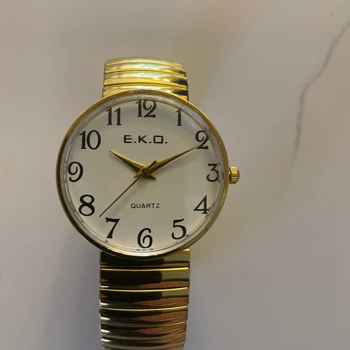 Unisex size stretch watch with easy to read numbers for wholesale by Siman International Inc.