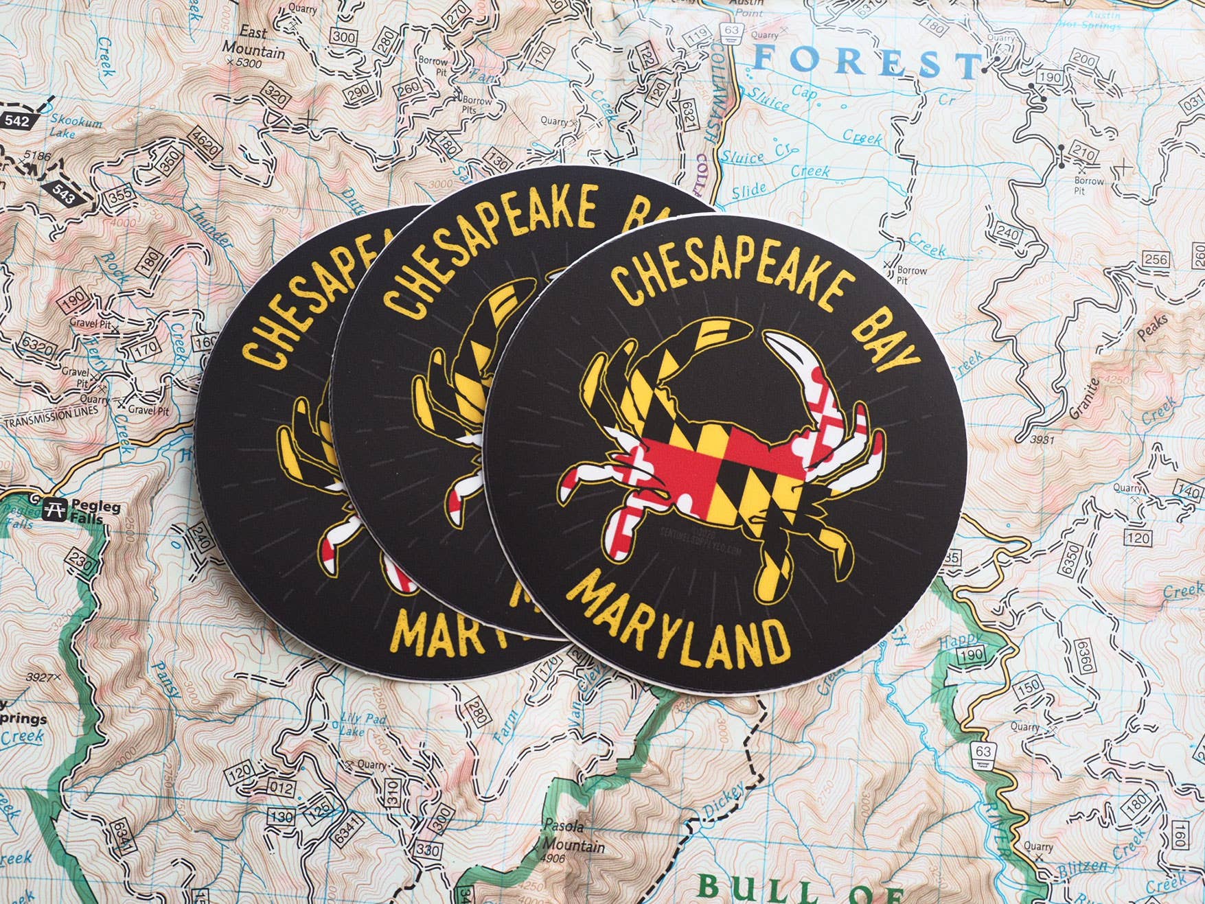 Sentinel Supply - Wholesale Sticker - Chesapeake Bay Maryland Crab Sticker3