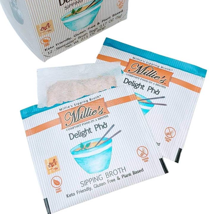 Keep Life Tasty - Wholesale Broth - Millie's Delight Pho Sipping Broth - 12 Pack Box- Case of 62