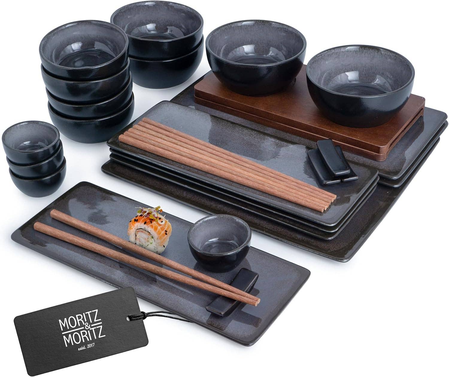 Moritz & Moritz - Wholesale Serving Plate - Complete Sushi Serving Set for 4