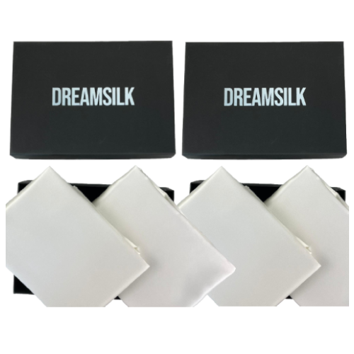 DREAMSILK – wholesale Bedding pillowcase/sham – SILK PILLOWCASE 50*91cm WHITE6