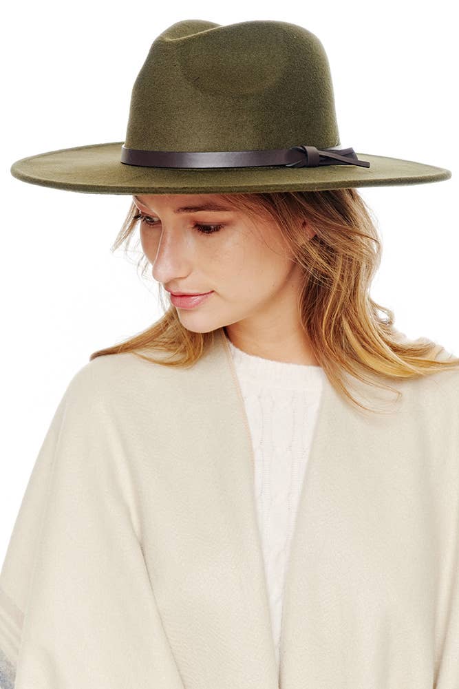 Hana - Wholesale Fedora - Women's - Felt Wide Brim Fedora Hat4
