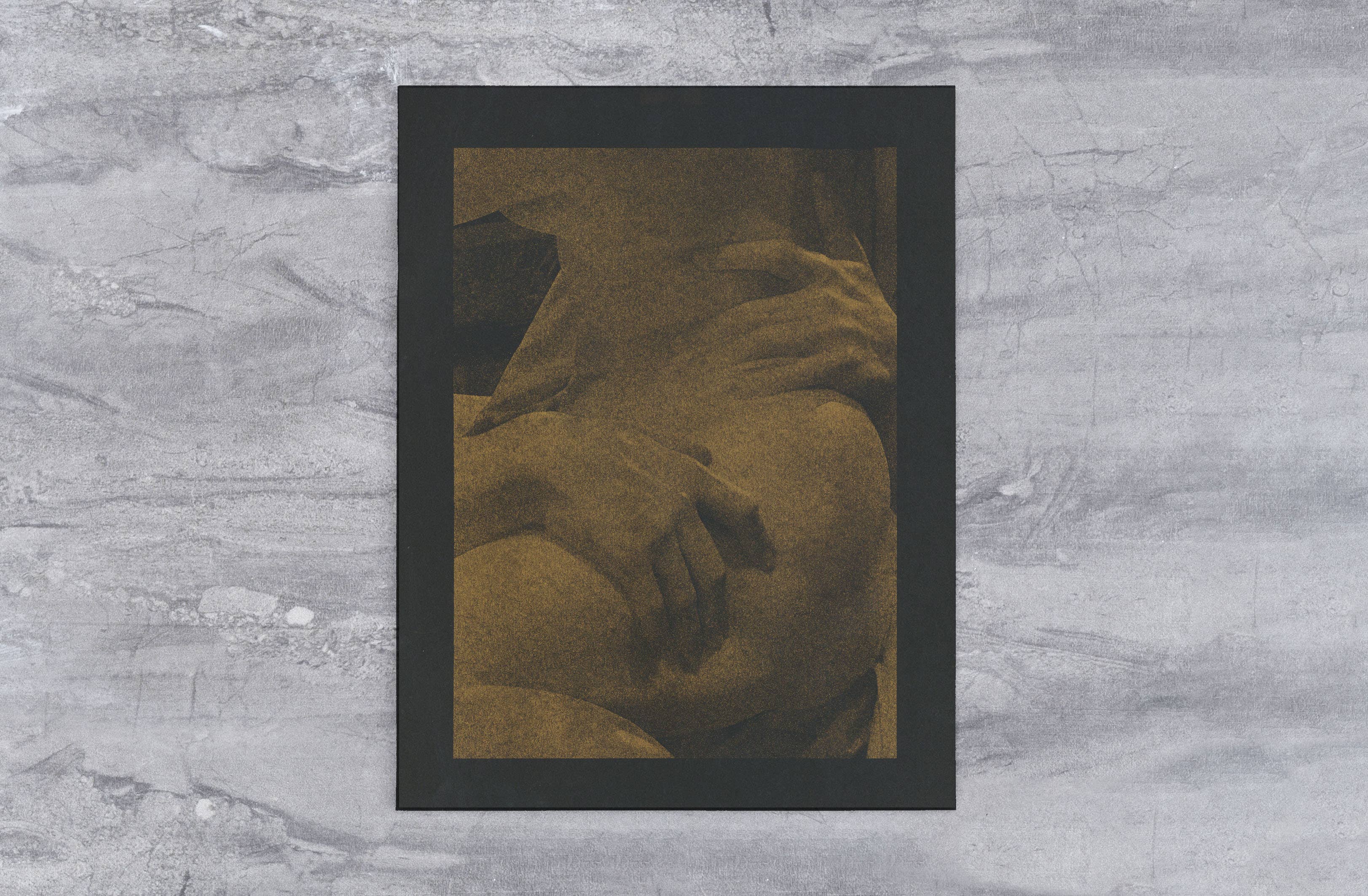 Back of Beyond Press - Wholesale Art Print - Bernini Prosperina Roman Statue - Golden Risograph Print0