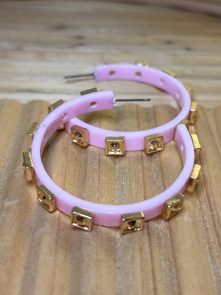 Blush Pearl Petite Hoops for wholesale by Tidal Creek Boutique