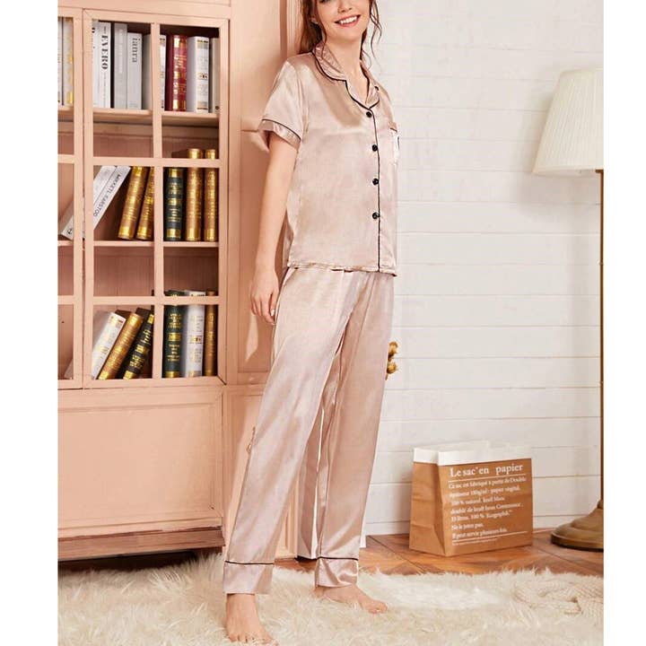 The Blissful - Wholesale Sleepwear Set - Kids - Personalised Satin Pyjamas Nightwear Pajamas