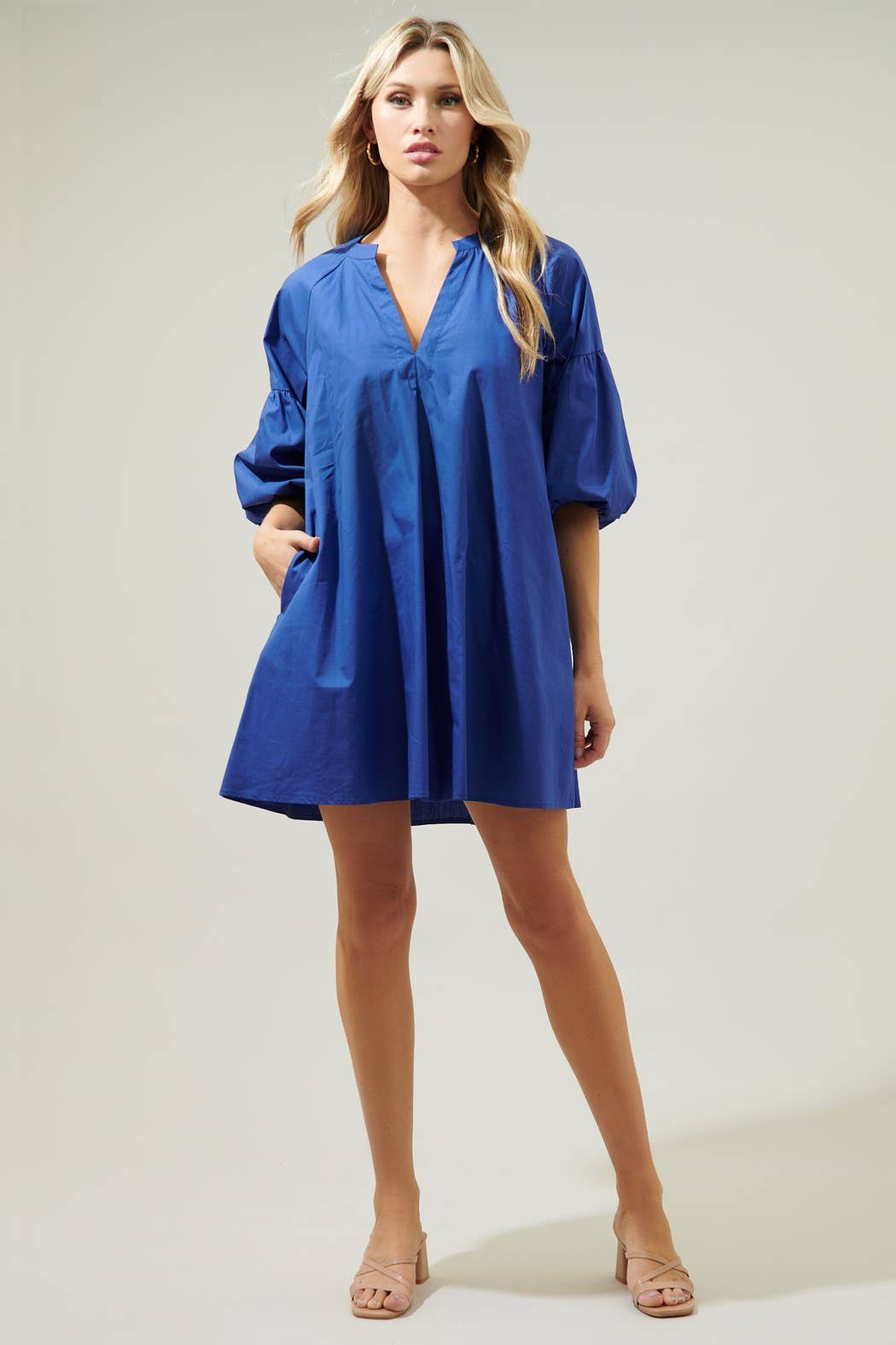 Sugarlips - Vente Robe – femme - Robe droite à manches bouffantes Check Mate8