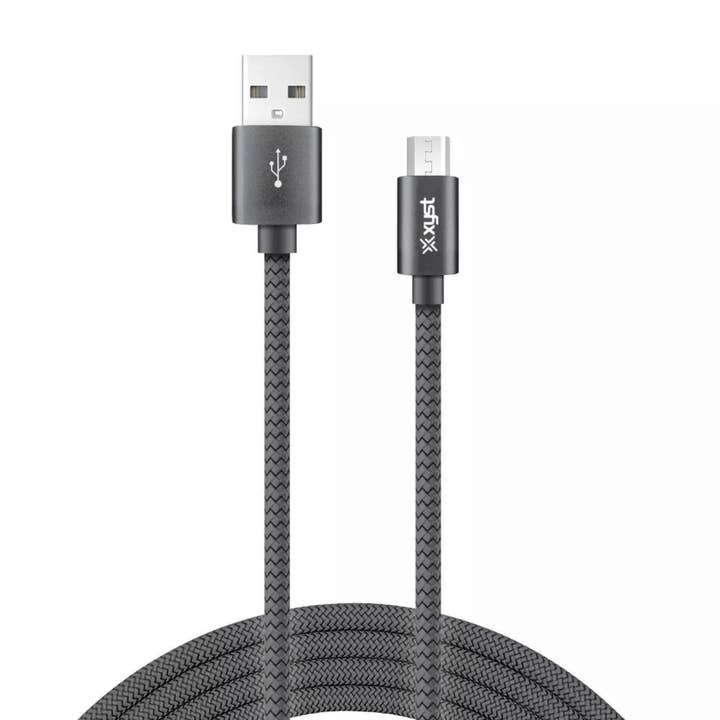 JupiterGear Home - Wholesale Charging Cable - Xyst Charge and Sync USB to Micro USB Braided Cable 10Ft16