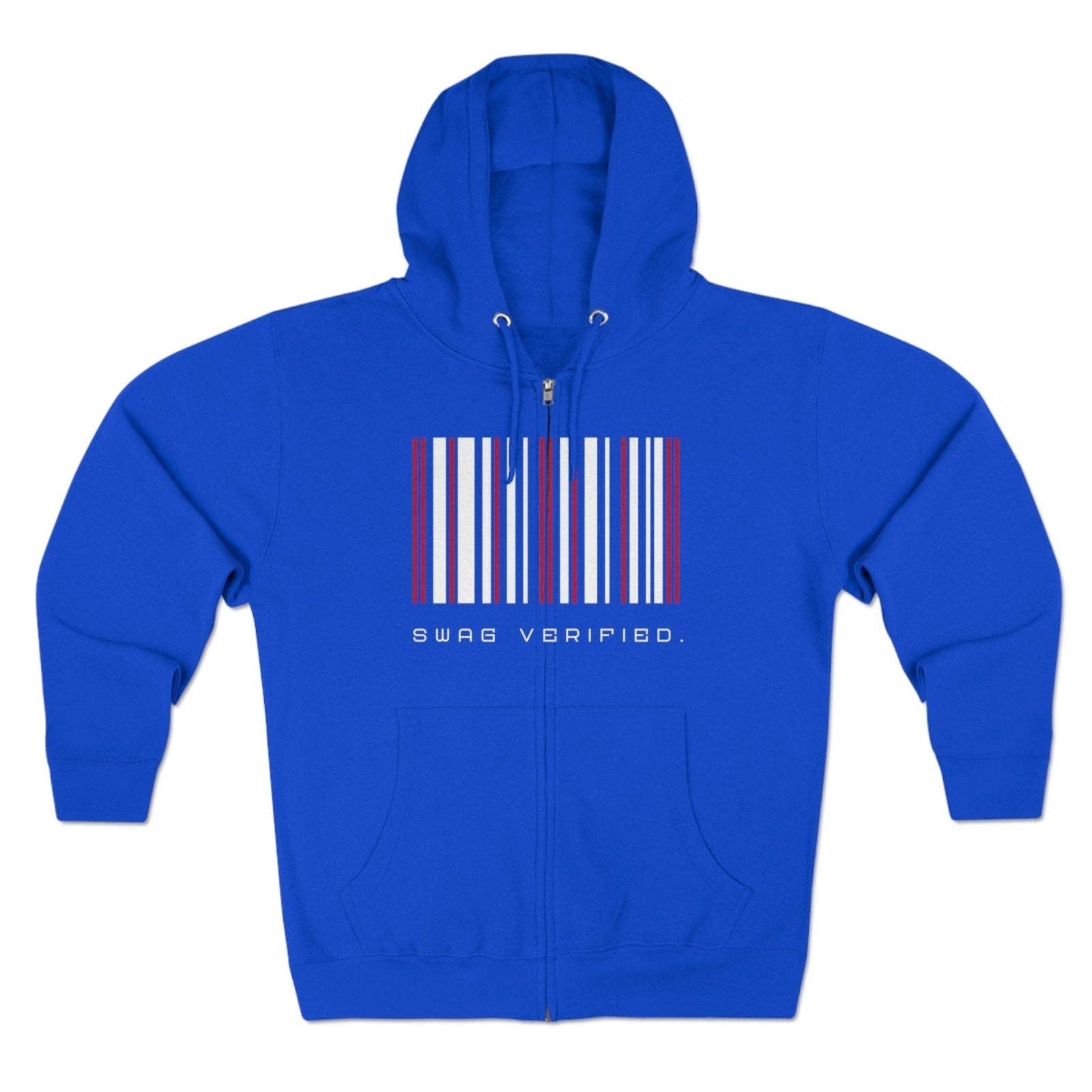 Ohhh So Swag - Wholesale Hoodie - Unisex - Swag Verified. Barcode Unisex Premium Full Zip Hoodie | US5