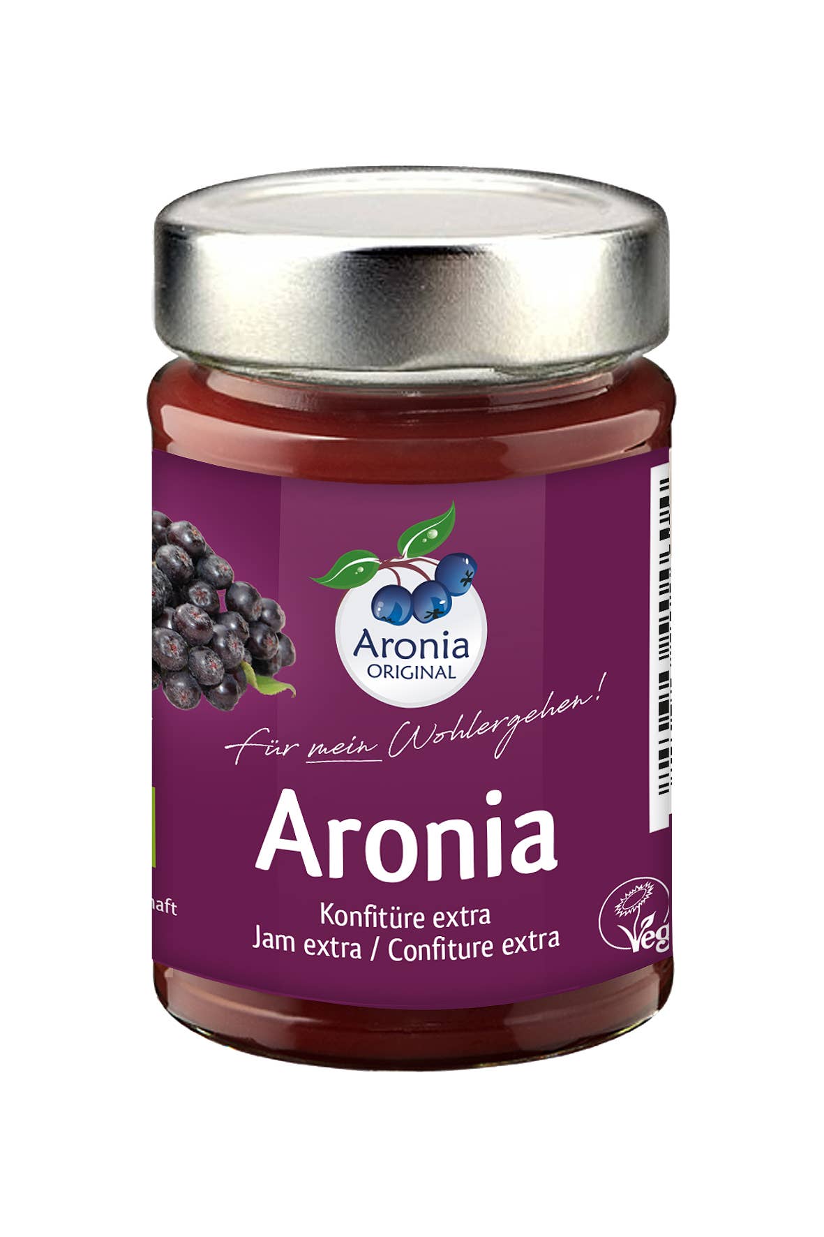 Aronia ORIGINAL – wholesale Sylt/gelé – Ekologisk extra aroniabärssylt 225 g1