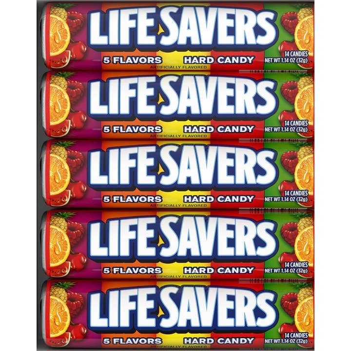 O'Shea's Candies Sweet Shop - Wholesale Hard Candy - Nostalgic 1921 Original 5 Flavor Life Savers® 20ct RetroBox4