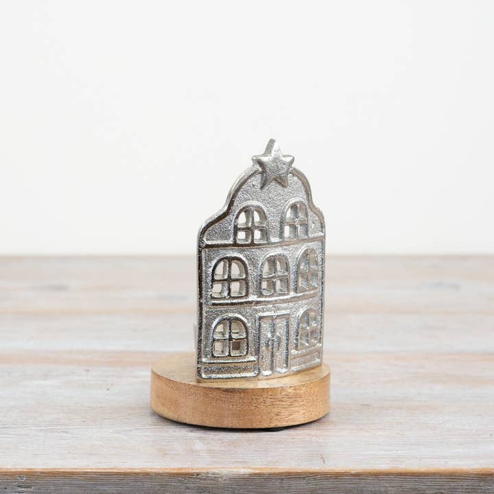 Metal House T-Light Holder 15cm for wholesale by Gainsborough Giftware x Portland Living