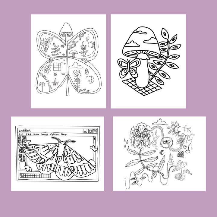 Coloring Page Pack for wholesale by Emmarose Heath Art