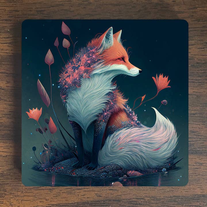 Red Fox Magnet for wholesale by Zen and Meow