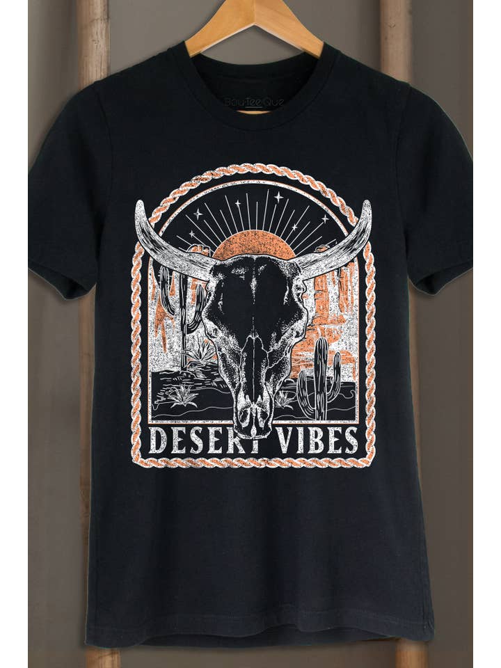 BouTeeQue Closet - Wholesale Screen Printed T-Shirt - Women's - BT1381 T DESERT VIBES