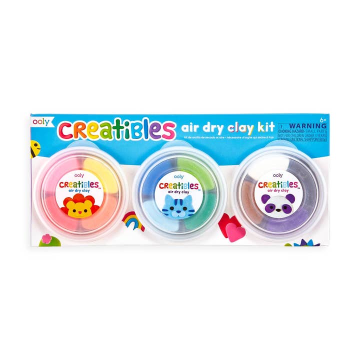 Creatibles: Air Dry Clay Kit (Set of 12 Colors + 3 Tools) for wholesale by OOLY