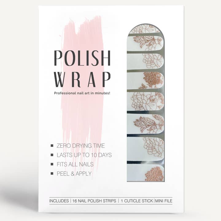 Fleurs en or rose pour la vente par Polish Wrap