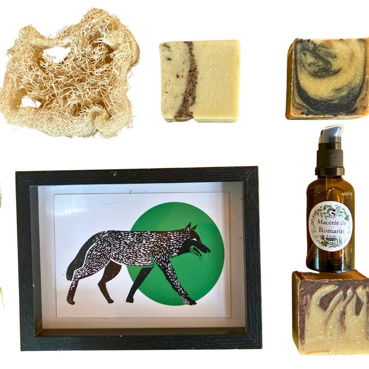 Bathroom kit - organic gift - for wholesale by KAEA Savonnerie