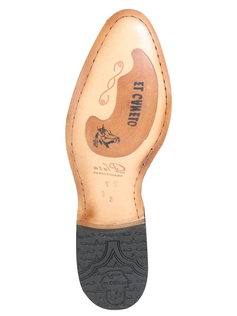 El General Western Wear - Wholesale Chelsea Boots - Men's - Canelo Charro Boot - Black Nobuck 36635