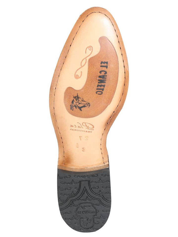 El General Western Wear - Wholesale Chelsea Boots - Men's - Canelo Charro Boot - Black Nobuck 36635