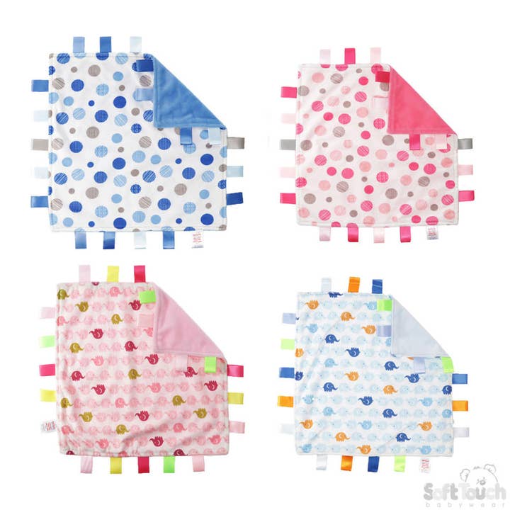 Babytäcke: Tryckt Minky med taggar- BC17 för wholesale av Soft Touch