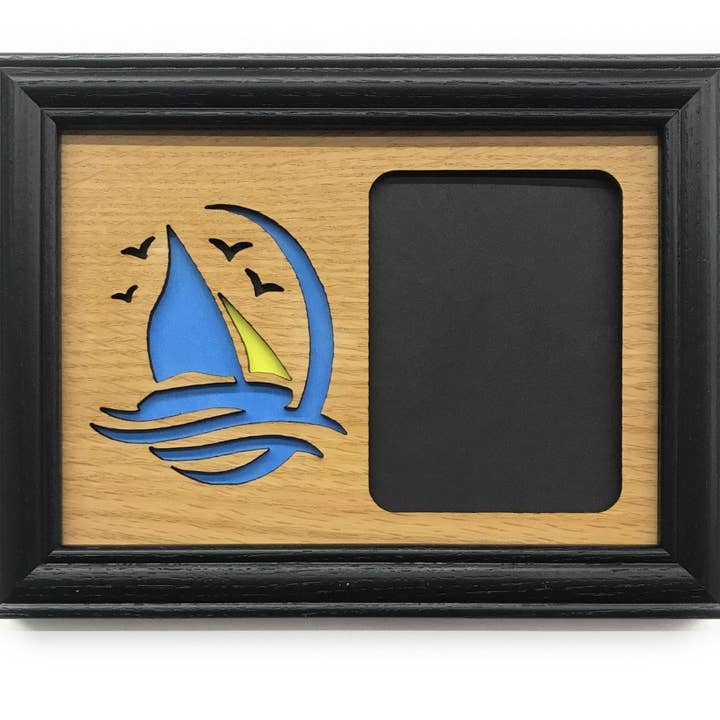 Legacy Images - Wholesale Picture frame - Sail Boat Picture Frame - 5x7 Frame Hold 3x4 Photo1