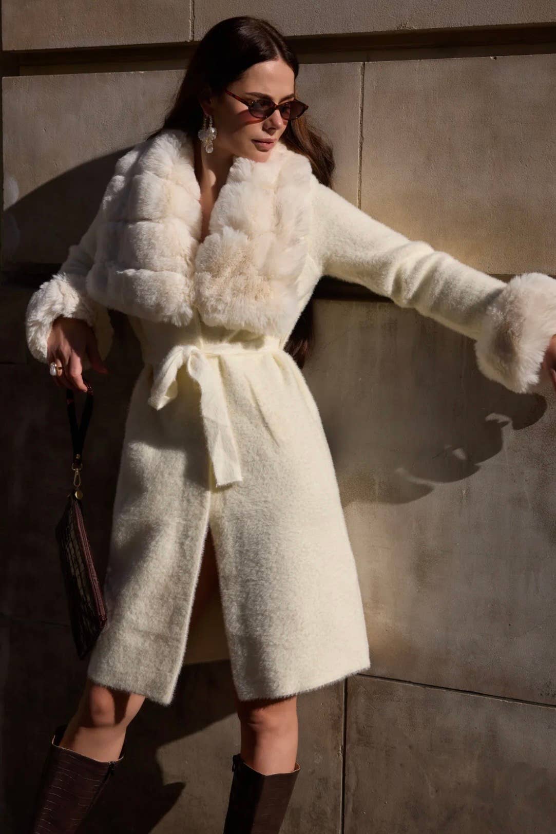 Frime - Wholesale Outerwear Vest - Women's - Long fur vest - 5974