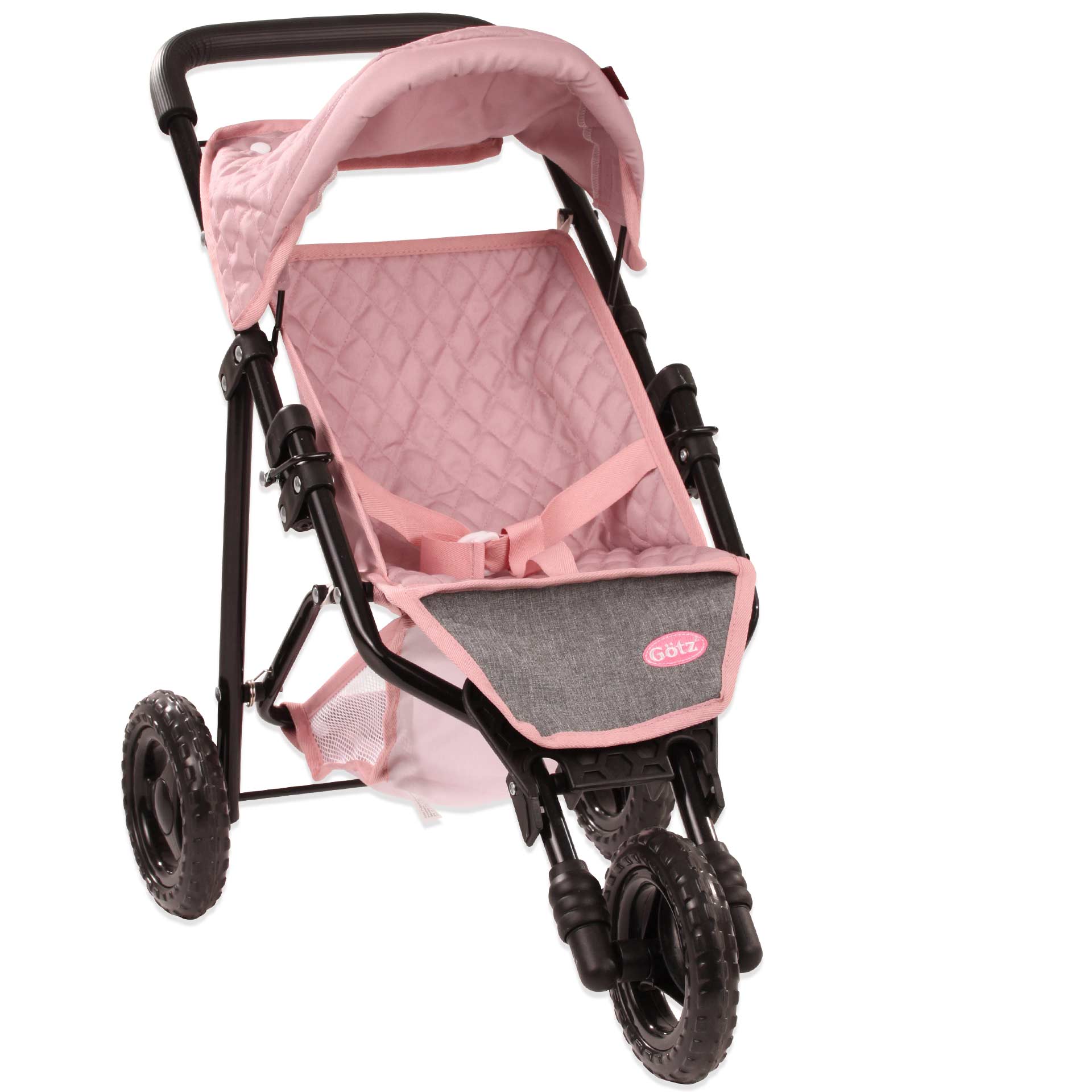 Gotz - Wholesale Doll - Kids - 3-Wheel Compact Grey-Pink "Soft Mood" Doll Buggy8