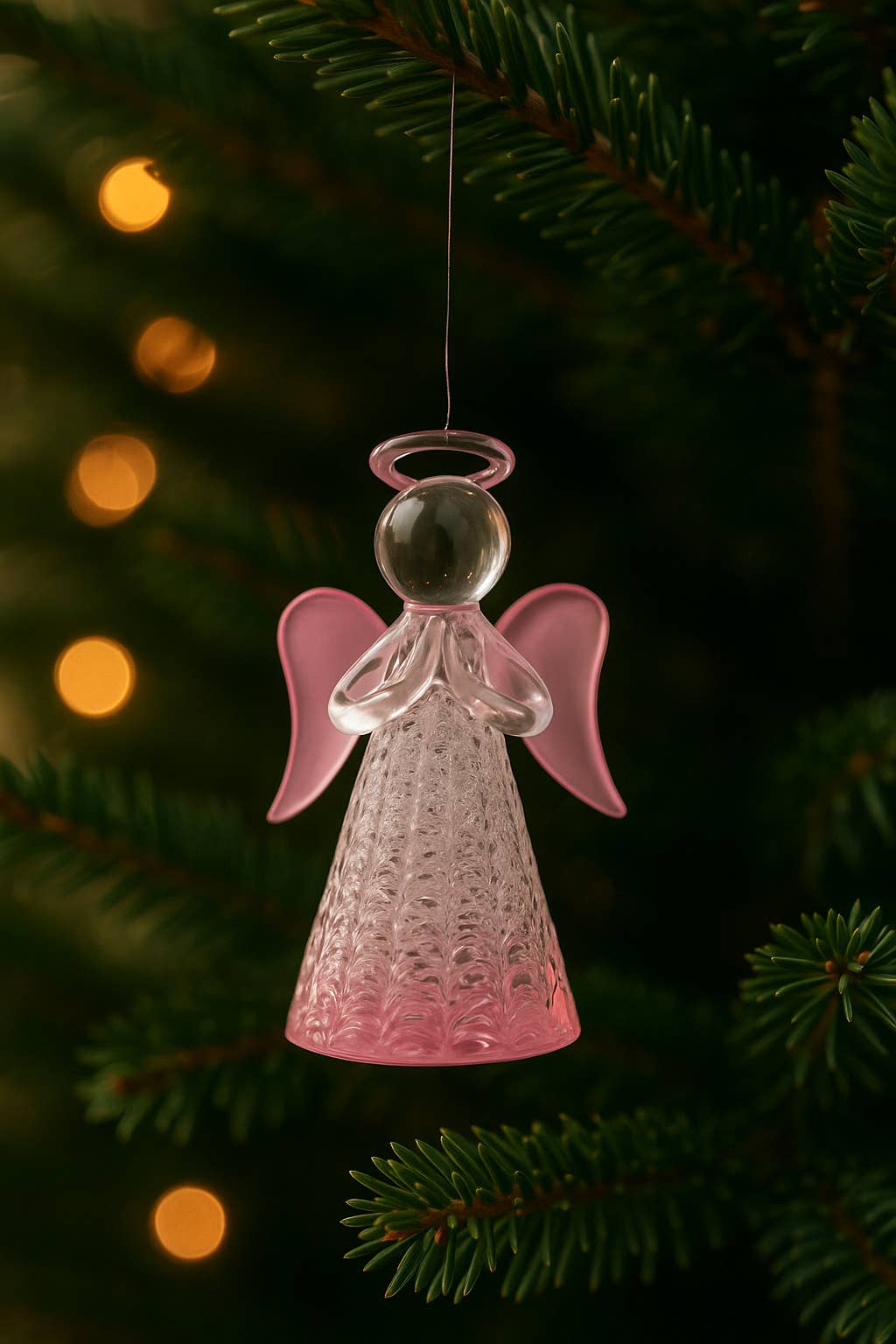 Sienna Glass - Wholesale Decorative figurine - Keepsake Angel - Pink
