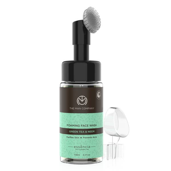 Schuimende gezichtsreiniger met groene thee en neem voor wholesale door The Man Company