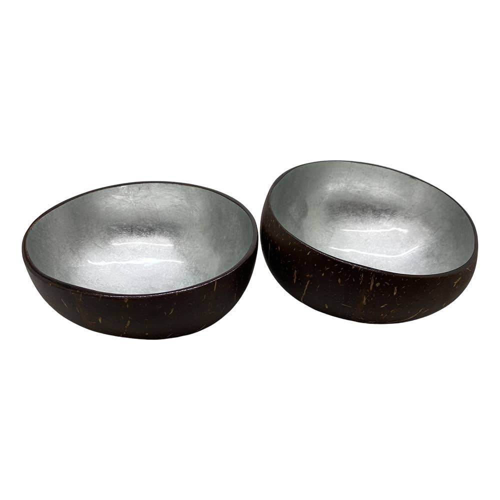 VIE - Wholesale Decorative Plate/Dish/Bowl - Hand-Painted Coconut Bowls, Lacquered, Set of 263