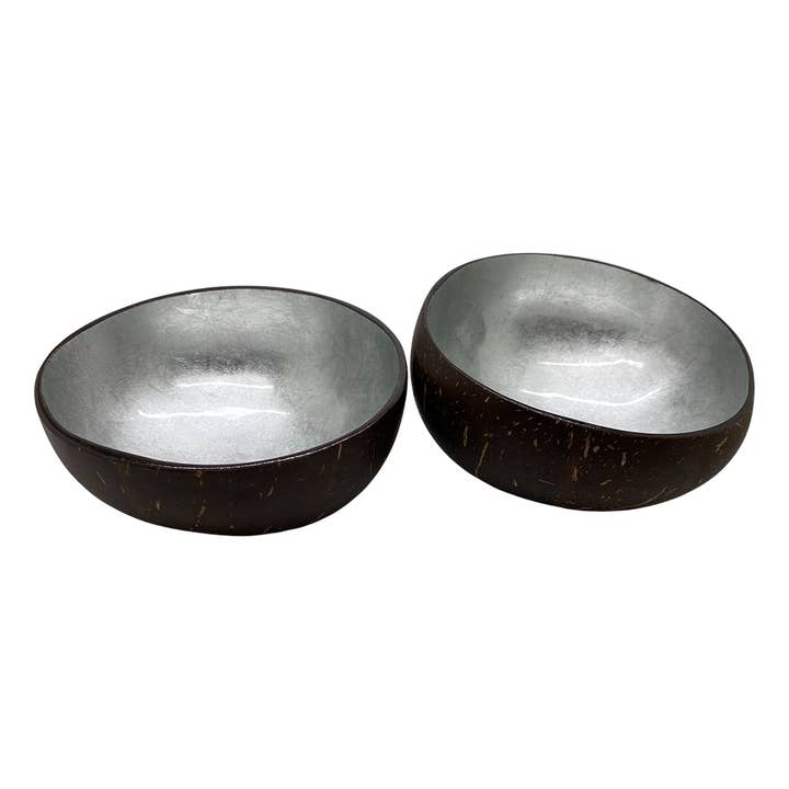 VIE - Wholesale Decorative Plate/Dish/Bowl - Hand-Painted Coconut Bowls, Lacquered, Set of 263