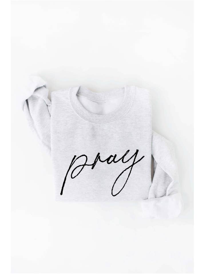 OAT COLLECTIVE - Wholesale Graphic Sweatshirt - Women's - PRAY Graphic Sweatshirt