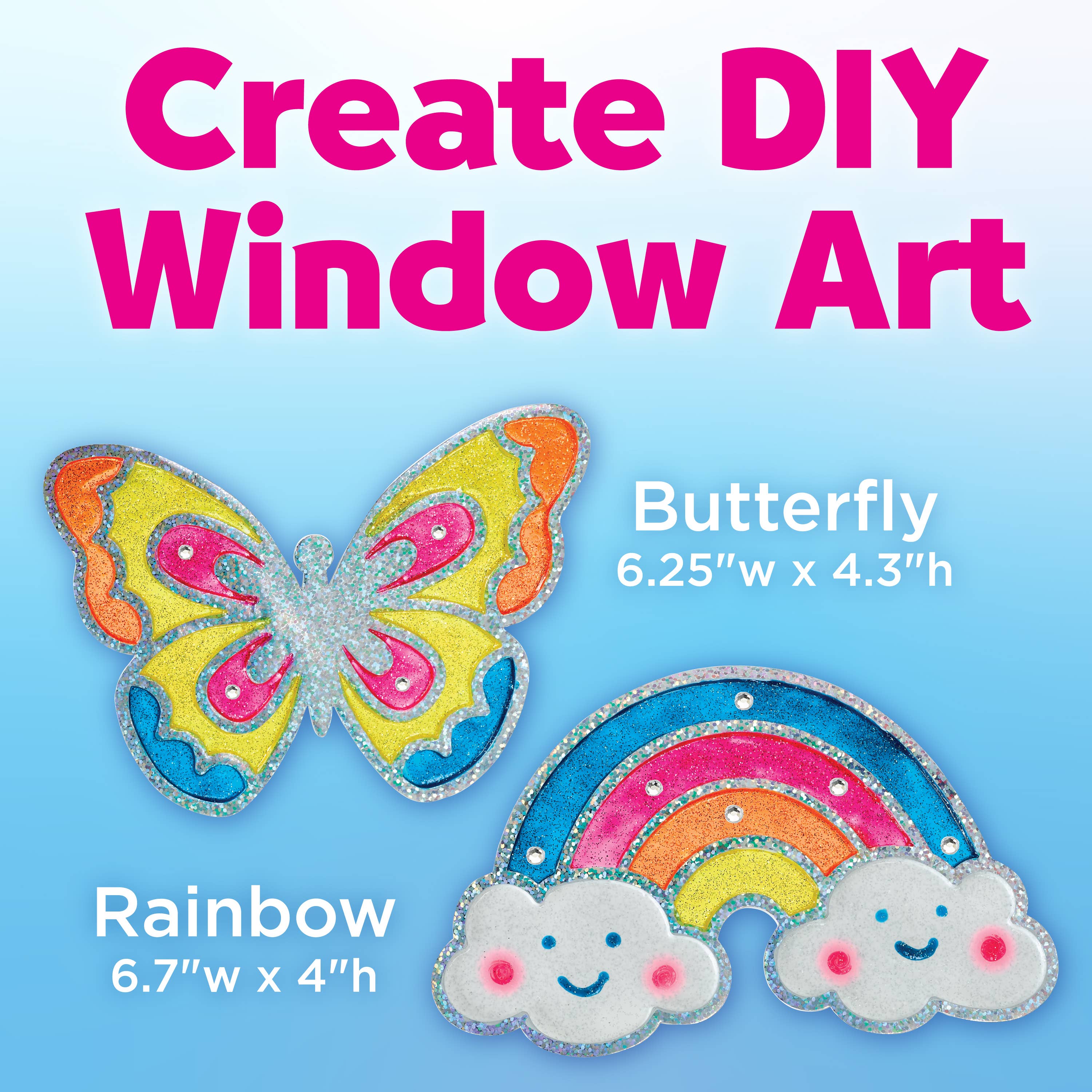 Faber-Castell / Creativity for Kids - Wholesale DIY Craft Kit - Kids - Easy Sparkle Window Art Mini Kit Craft Kit for Kids2