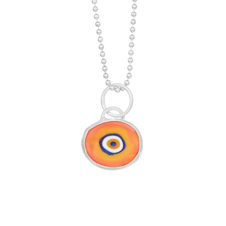 Orange Protection Juju Eye in Sterling Silver for wholesale by Juju Supply Co.