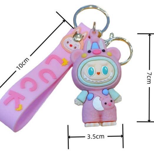 Little Trendy - Wholesale Keychain - Kids - Dress-up cute monster keychain bag pendant small gift7