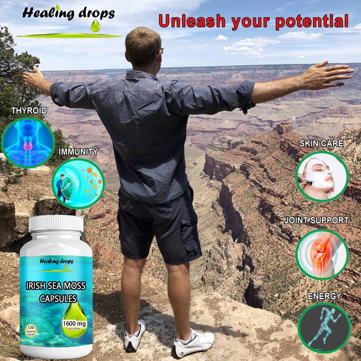 Healing Drops - Wholesale Oral supplement/vitamin - Sea Moss Capsules – Irish Sea Moss 1600mg – Keto Alkaline5