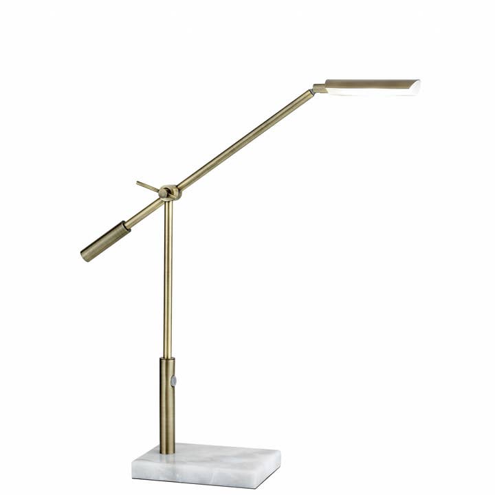 HomeRoots - Wholesale Accent/bureaulamp - Strakke verstelbare en dimbare LED-bureaulamp van messingmetaal1