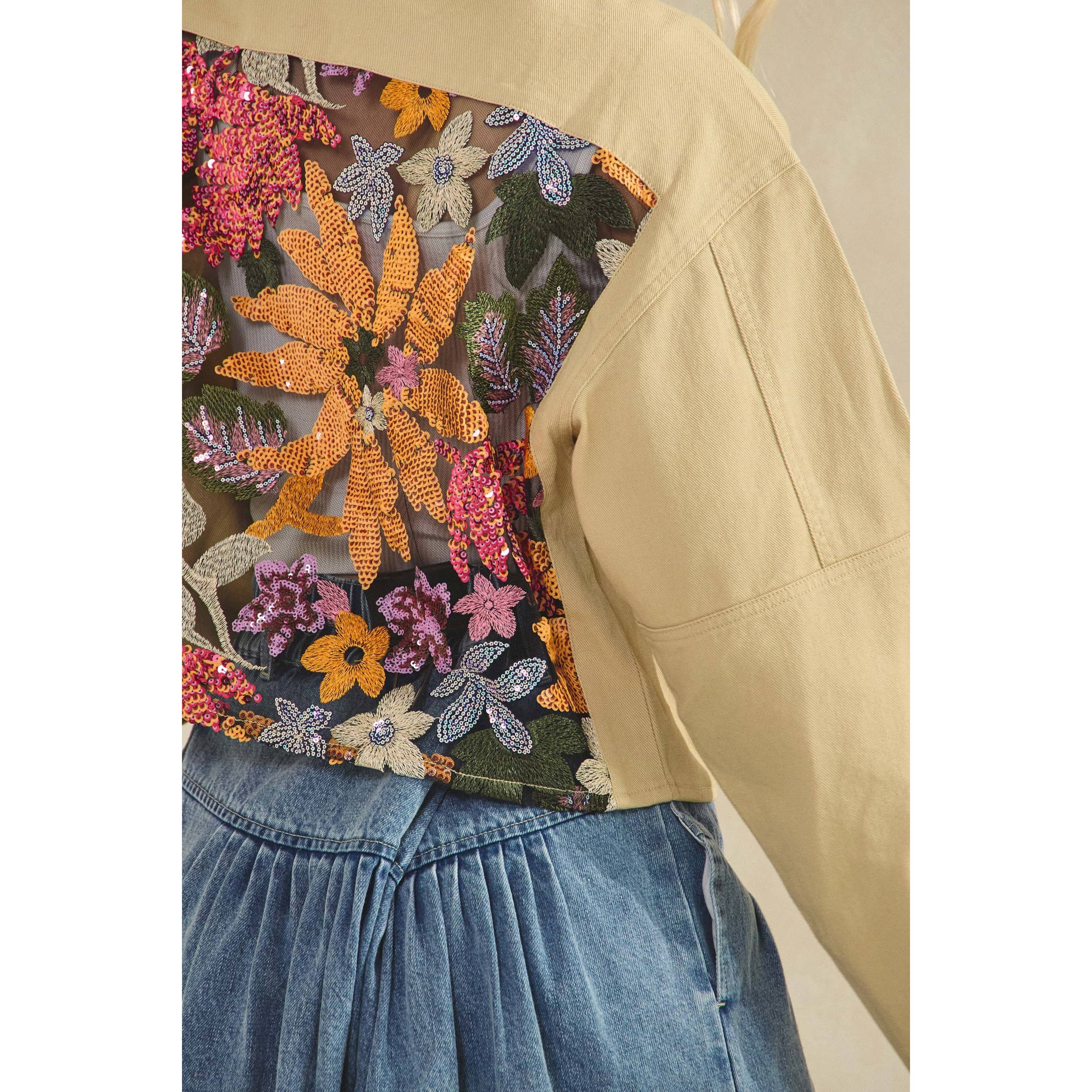 Veveret – Blusão - Mulher por atacado – Casaco com Contraste de Lantejoulas14