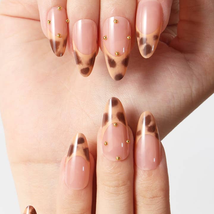 Never Have I Ever – Großhandel Aufpress-/Fake-Nägel – FRANZÖSISCHER LEOPARD - Press-On-Nägel