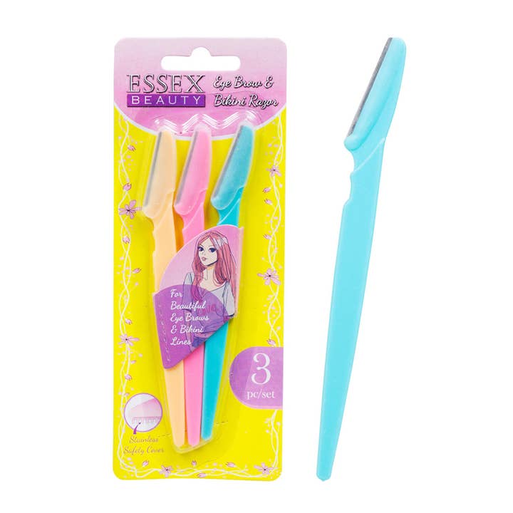 Deluxe Import Trading - Wholesale Eyebrow razor/shaper - 3pc Eyebrow Razor