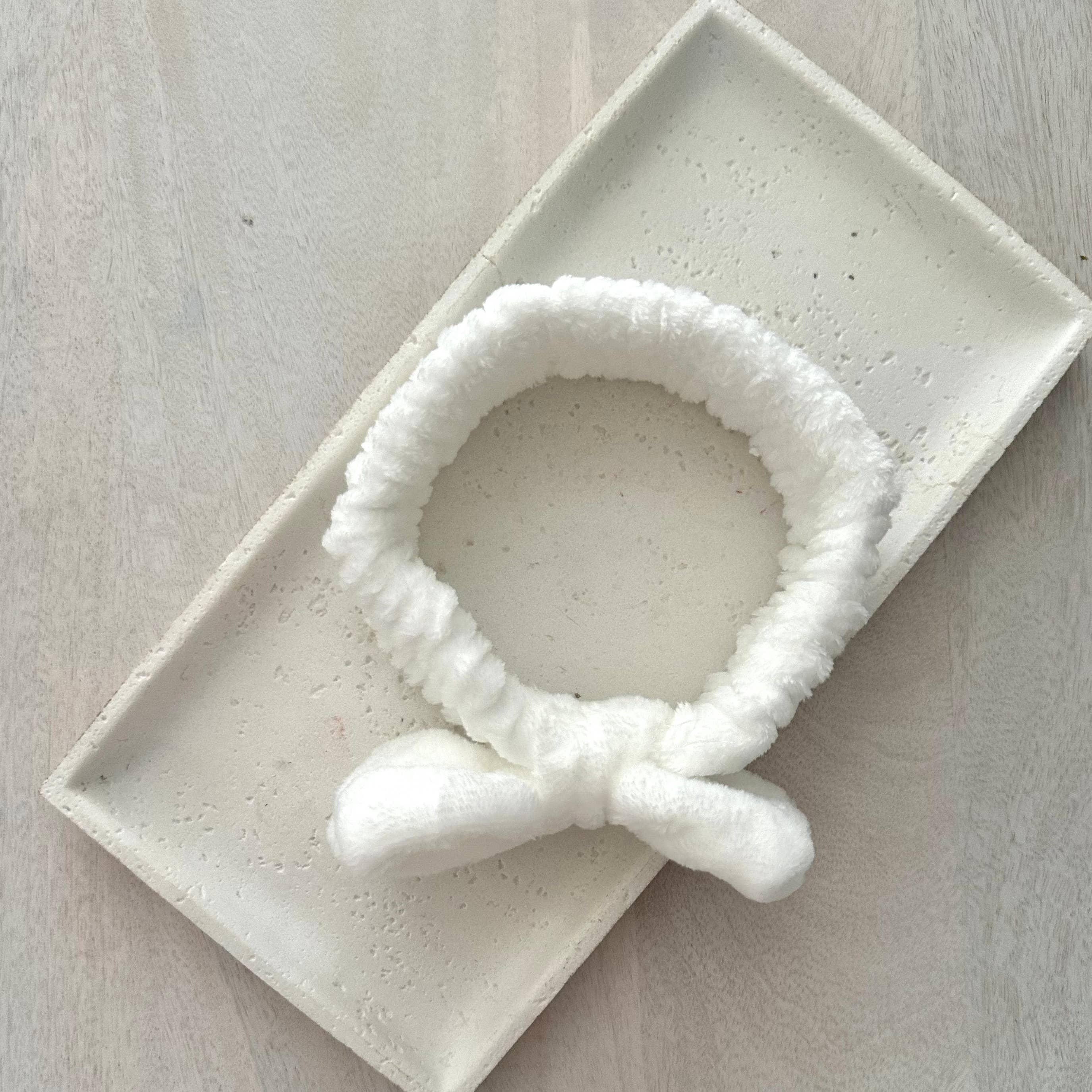 GreenWave – wholesale Spa headband – Coquette Beauty Spa Bow Headband White1