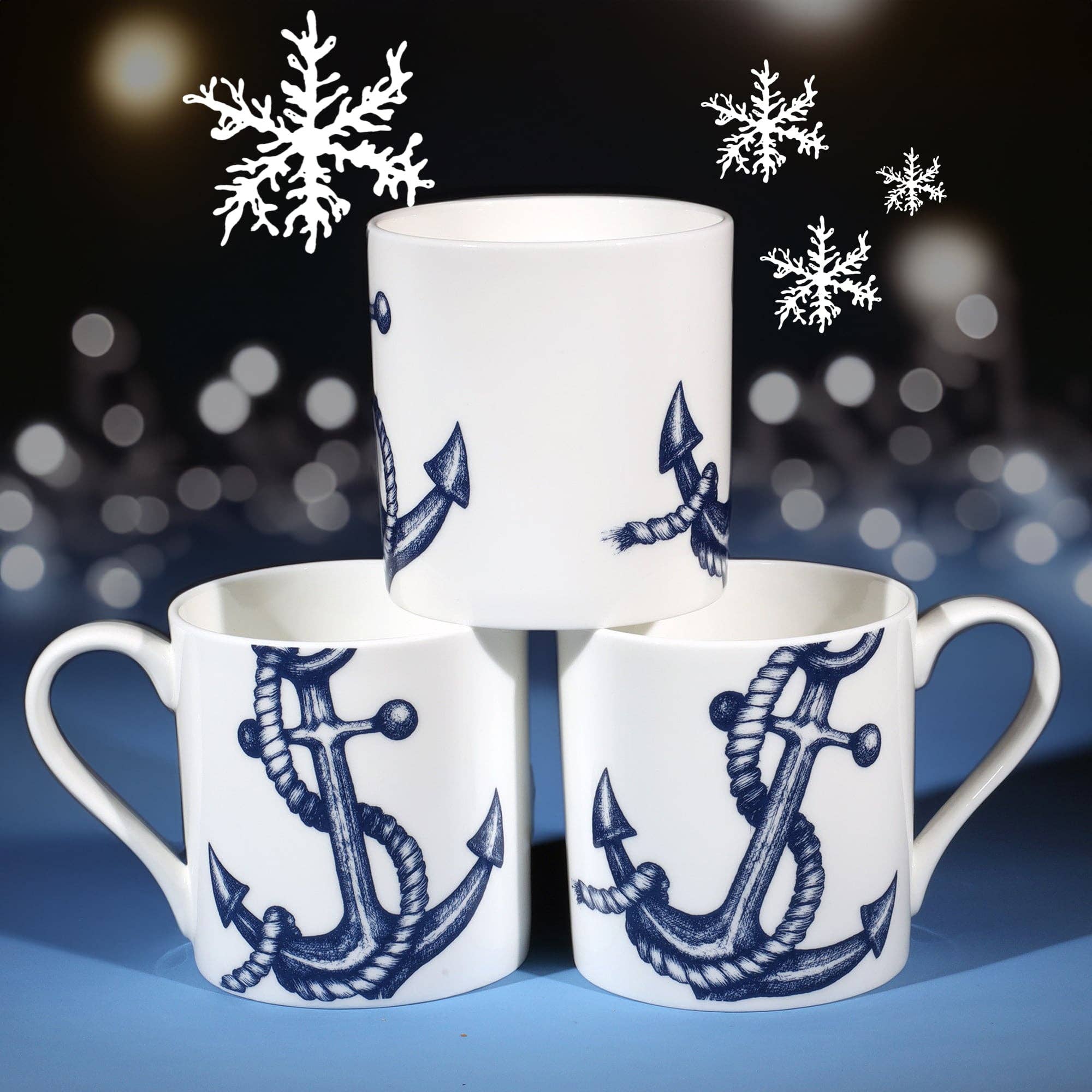 Cream Cornwall - Wholesale Coffee Mug - Bone China Anchor Mug1