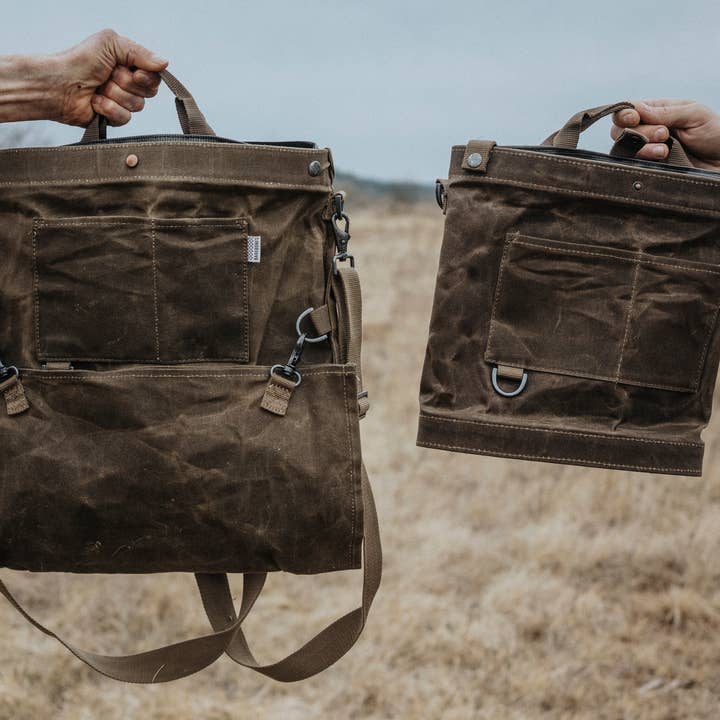 Barebones - Wholesale Grocery/Shopping Bag - Foraging Bag - Waxed Canvas, Multi-Use6