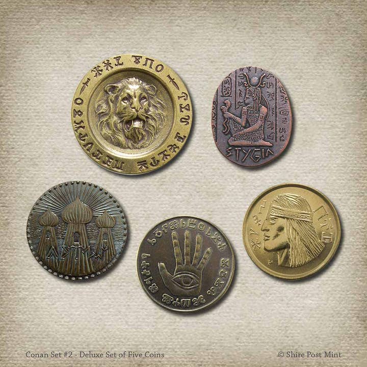 Shire Post Mint - Wholesale Keepsake Coin/Token - Conan Set #2 - Deluxe Set of Five Coins