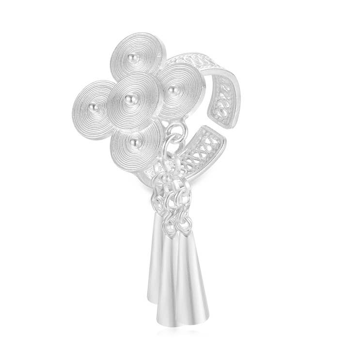 Filigraan Wervel Kwast Ring voor wholesale door EBNIX Fine Jewelry