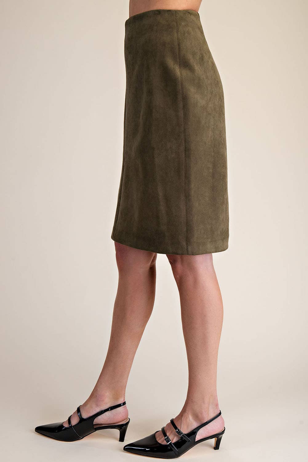 PORSHA - Wholesale Skirt - Women's - Stretch Suede Pencil Skirt15