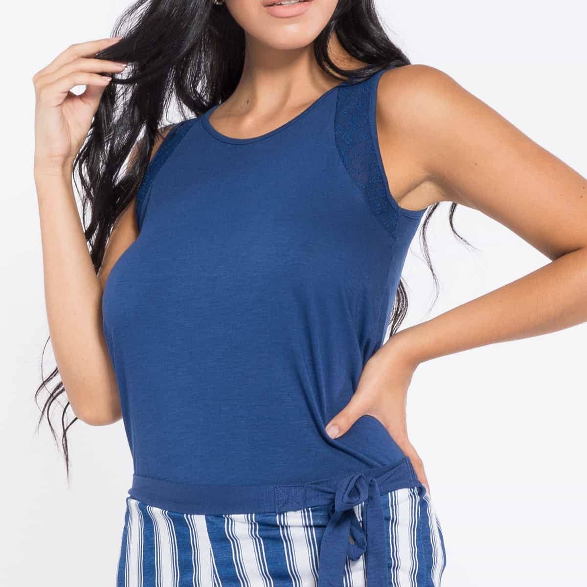 Pigiamiamoci - Wholesale Sleepwear Set - Women's - Women's Sleeveless Top and Short Pajama Set1