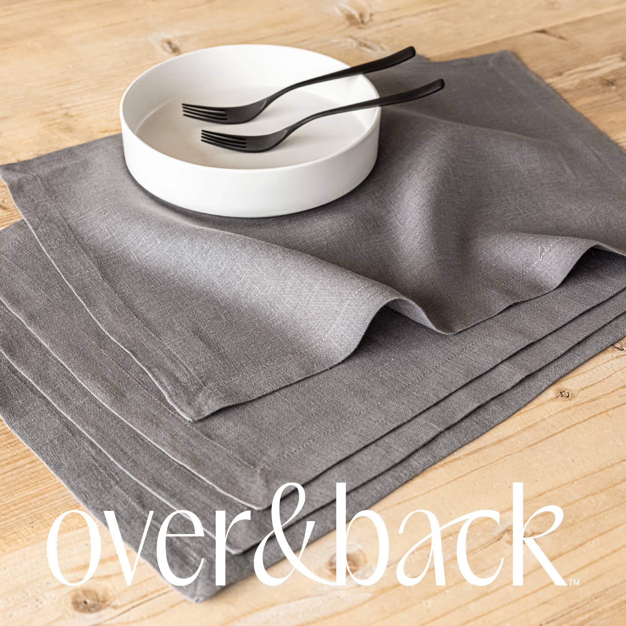 over&back - Wholesale Placemat - 100% Linen Woven Placemats – Perfect For Fall – Set of 422